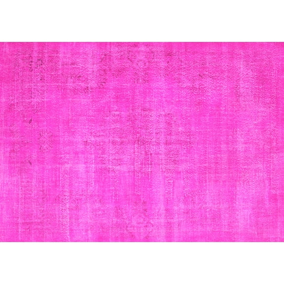 Ahgly Company Indoor Rectangle Abstract Pink Contemporary Area Rugs, 5' x 7'