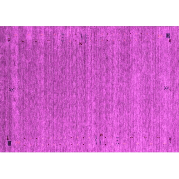 Ahgly Company Indoor Rectangle Abstract Pink Contemporary Area Rugs, 7' x 10'