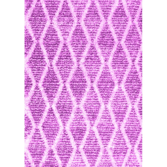 Ahgly Company Indoor Rectangle Abstract Pink Contemporary Area Rugs, 8' x 10'