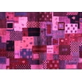 thumbnail image 1 of Ahgly Company Indoor Rectangle Abstract Pink Contemporary Area Rugs, 8' x 12', 1 of 4