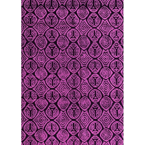 Ahgly Company Indoor Rectangle Abstract Pink Modern Area Rugs, 2' x 5'