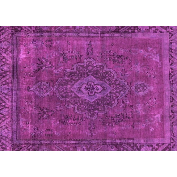 Ahgly Company Indoor Rectangle Abstract Pink Modern Area Rugs, 5' x 7'
