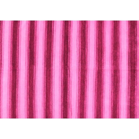 Ahgly Company Indoor Rectangle Abstract Pink Modern Area Rugs, 5' x 7'