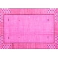 thumbnail image 1 of Ahgly Company Indoor Rectangle Abstract Pink Modern Area Rugs, 5' x 8', 1 of 4