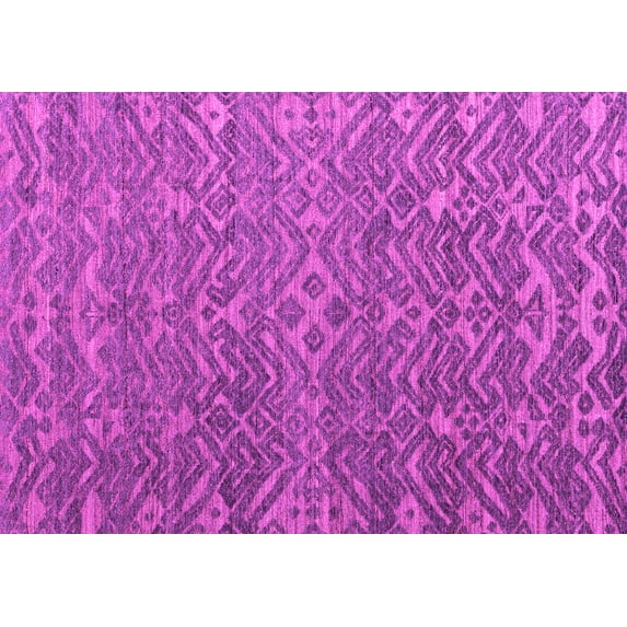 Ahgly Company Indoor Rectangle Abstract Pink Modern Area Rugs, 6' x 9'