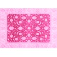 thumbnail image 1 of Ahgly Company Indoor Rectangle Abstract Pink Modern Area Rugs, 6' x 9', 1 of 4