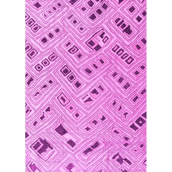 Ahgly Company Indoor Rectangle Abstract Pink Modern Area Rugs, 8' x 10'