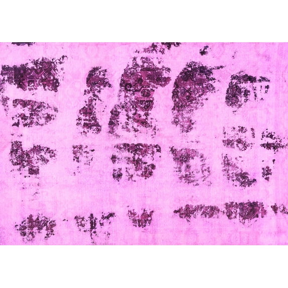 Ahgly Company Indoor Rectangle Abstract Pink Modern Area Rugs, 8' x 10'
