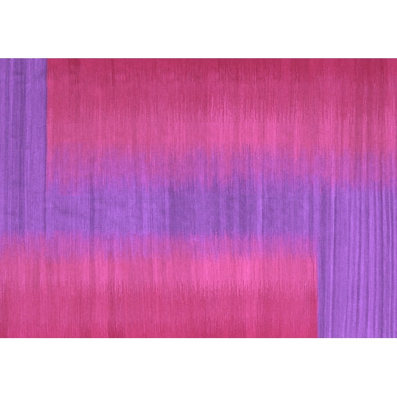 Ahgly Company Indoor Rectangle Abstract Purple Contemporary Area Rugs, 5' x 8'