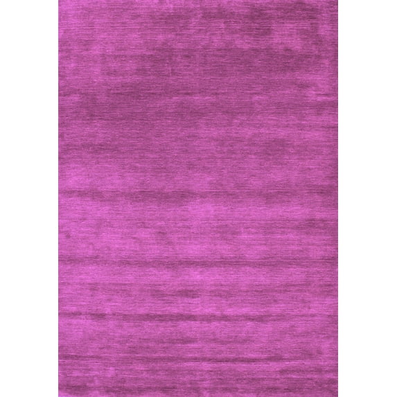 Ahgly Company Indoor Rectangle Abstract Purple Contemporary Area Rugs, 6' x 9'