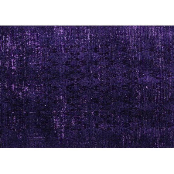Ahgly Company Indoor Rectangle Abstract Purple Modern Area Rugs, 4' x 6'