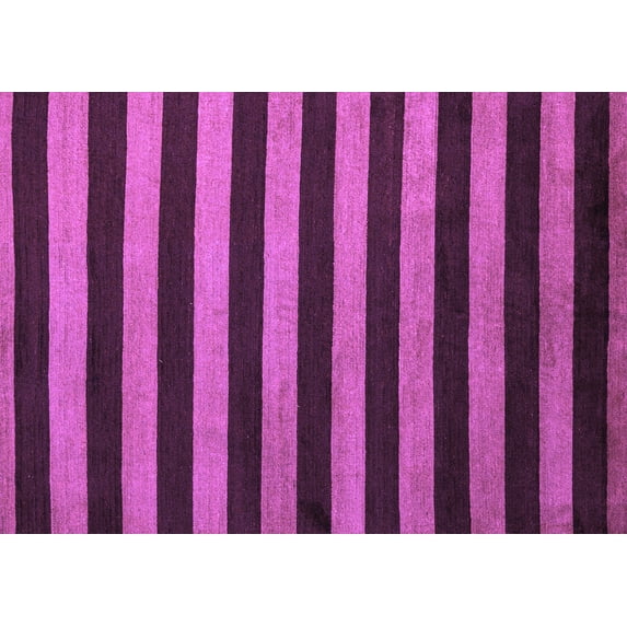 Ahgly Company Indoor Rectangle Abstract Purple Modern Area Rugs, 5' x 7'