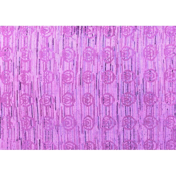 Ahgly Company Indoor Rectangle Abstract Purple Modern Area Rugs, 5' x 8'