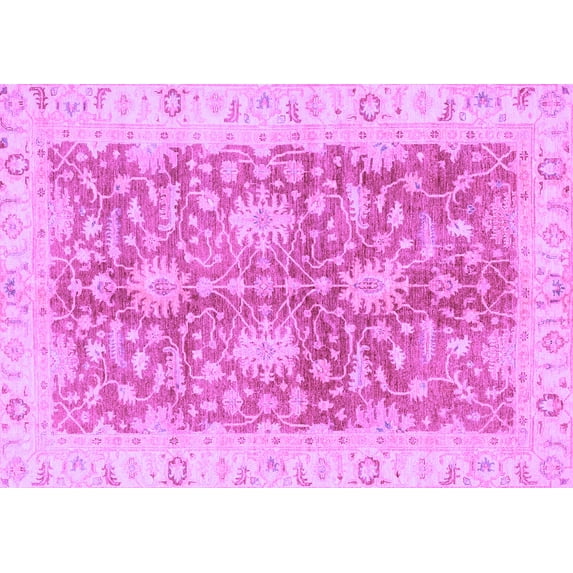 Ahgly Company Indoor Rectangle Abstract Purple Modern Area Rugs, 8' x 10'