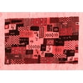 thumbnail image 1 of Ahgly Company Indoor Rectangle Abstract Red Contemporary Area Rugs, 2' x 4', 1 of 4