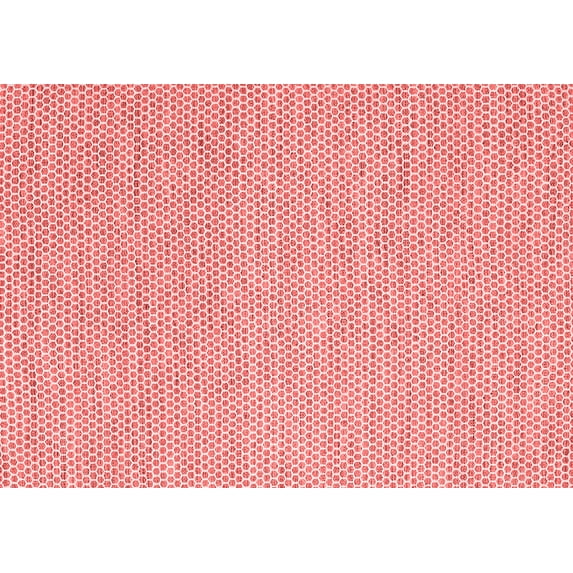 Ahgly Company Indoor Rectangle Abstract Red Contemporary Area Rugs, 4' x 6'