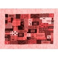 thumbnail image 1 of Ahgly Company Indoor Rectangle Abstract Red Contemporary Area Rugs, 5' x 7', 1 of 4