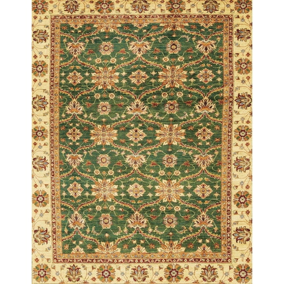 Ahgly Company Indoor Rectangle Abstract Red Dirt Brown Area Rugs, 8' x 10'