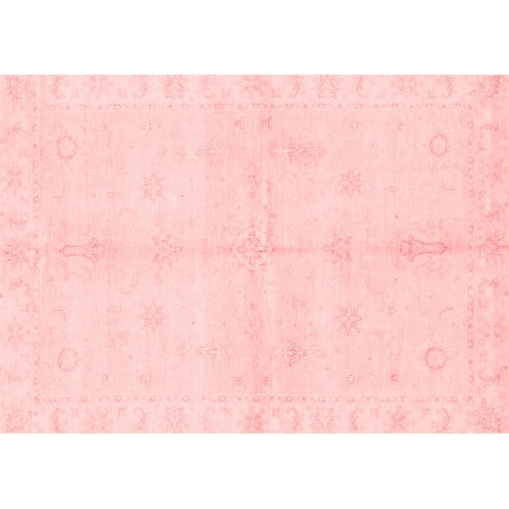 Ahgly Company Indoor Rectangle Abstract Red Modern Area Rugs, 2' x 4'
