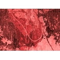 thumbnail image 1 of Ahgly Company Indoor Rectangle Abstract Red Modern Area Rugs, 2' x 4', 1 of 4