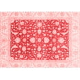 thumbnail image 1 of Ahgly Company Indoor Rectangle Abstract Red Modern Area Rugs, 2' x 4', 1 of 4