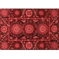 thumbnail image 1 of Ahgly Company Indoor Rectangle Abstract Red Modern Area Rugs, 2' x 5', 1 of 4