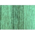 thumbnail image 1 of Ahgly Company Indoor Rectangle Abstract Turquoise Blue Contemporary Area Rugs, 2' x 5', 1 of 4