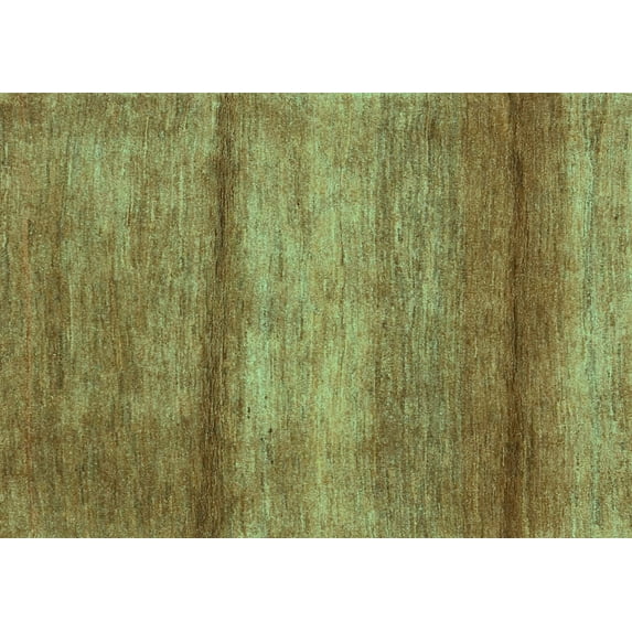 Ahgly Company Indoor Rectangle Abstract Turquoise Blue Contemporary Area Rugs, 6' x 9'
