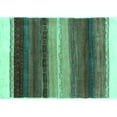 thumbnail image 1 of Ahgly Company Indoor Rectangle Abstract Turquoise Blue Contemporary Area Rugs, 7' x 10', 1 of 4