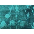 thumbnail image 1 of Ahgly Company Indoor Rectangle Abstract Turquoise Blue Modern Area Rugs, 2' x 3', 1 of 4