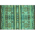 thumbnail image 1 of Ahgly Company Indoor Rectangle Abstract Turquoise Blue Modern Area Rugs, 2' x 3', 1 of 4
