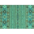 thumbnail image 1 of Ahgly Company Indoor Rectangle Abstract Turquoise Blue Modern Area Rugs, 2' x 3', 1 of 4