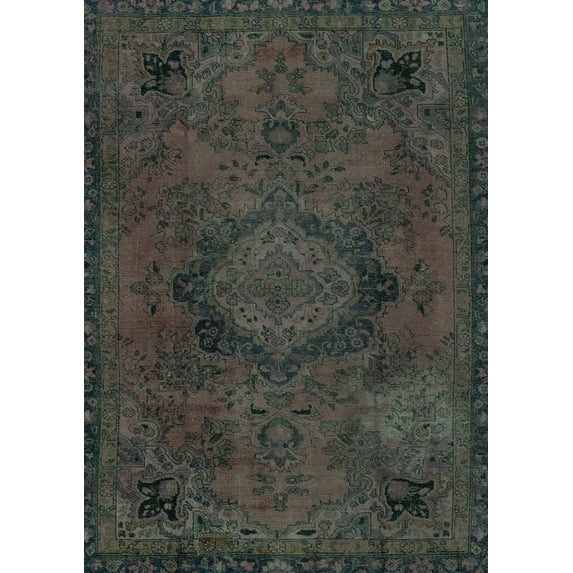 Ahgly Company Indoor Rectangle Abstract Turquoise Blue Modern Area Rugs, 2' x 5'