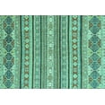 thumbnail image 1 of Ahgly Company Indoor Rectangle Abstract Turquoise Blue Modern Area Rugs, 5' x 7', 1 of 4