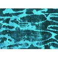 thumbnail image 1 of Ahgly Company Indoor Rectangle Abstract Turquoise Blue Modern Area Rugs, 5' x 7', 1 of 4