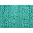 thumbnail image 1 of Ahgly Company Indoor Rectangle Abstract Turquoise Blue Modern Area Rugs, 8' x 12', 1 of 4