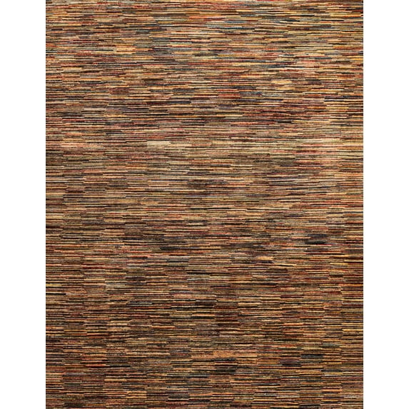 Ahgly Company Indoor Rectangle Abstract Vermilion Red Area Rugs, 2' x 5'