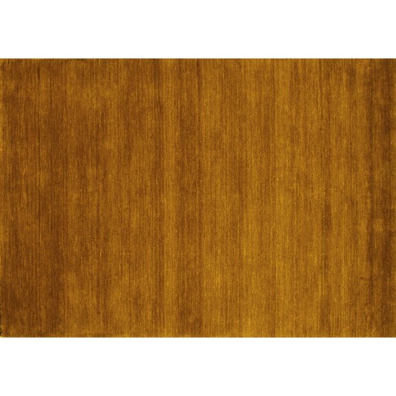 Ahgly Company Indoor Rectangle Abstract Yellow Contemporary Area Rugs, 4' x 6'
