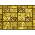 thumbnail image 1 of Ahgly Company Indoor Rectangle Abstract Yellow Modern Area Rugs, 2' x 3', 1 of 4