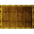 thumbnail image 1 of Ahgly Company Indoor Rectangle Abstract Yellow Modern Area Rugs, 2' x 4', 1 of 4