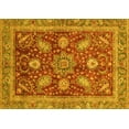 thumbnail image 1 of Ahgly Company Indoor Rectangle Abstract Yellow Modern Area Rugs, 2' x 5', 1 of 4