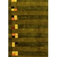 thumbnail image 1 of Ahgly Company Indoor Rectangle Abstract Yellow Modern Area Rugs, 7' x 10', 1 of 4