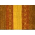 thumbnail image 1 of Ahgly Company Indoor Rectangle Abstract Yellow Modern Area Rugs, 8' x 10', 1 of 4