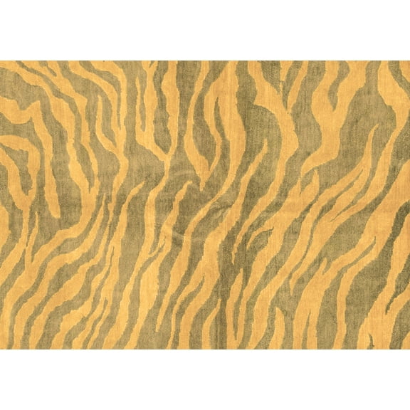 Ahgly Company Indoor Rectangle Animal Brown Modern Area Rugs, 3' x 5'