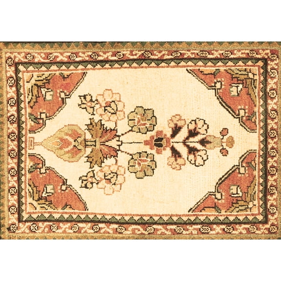 Ahgly Company Indoor Rectangle Animal Brown Traditional Area Rugs, 5' x 7'