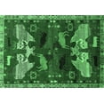 thumbnail image 1 of Ahgly Company Indoor Rectangle Animal Emerald Green Traditional Area Rugs, 6' x 9', 1 of 4