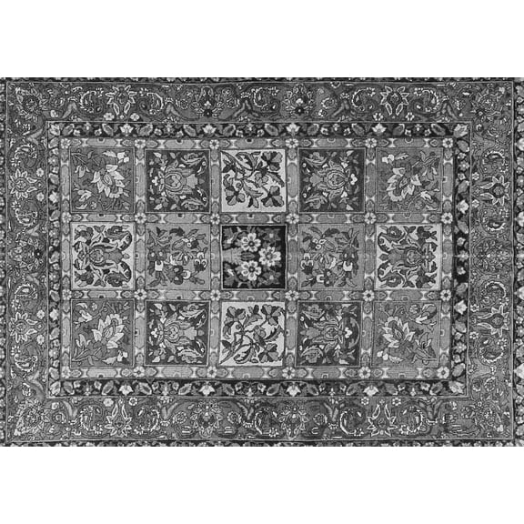 Ahgly Company Indoor Rectangle Animal Gray Traditional Area Rugs, 7' x 9'