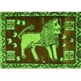 thumbnail image 1 of Ahgly Company Indoor Rectangle Animal Green Traditional Area Rugs, 5' x 8', 1 of 1