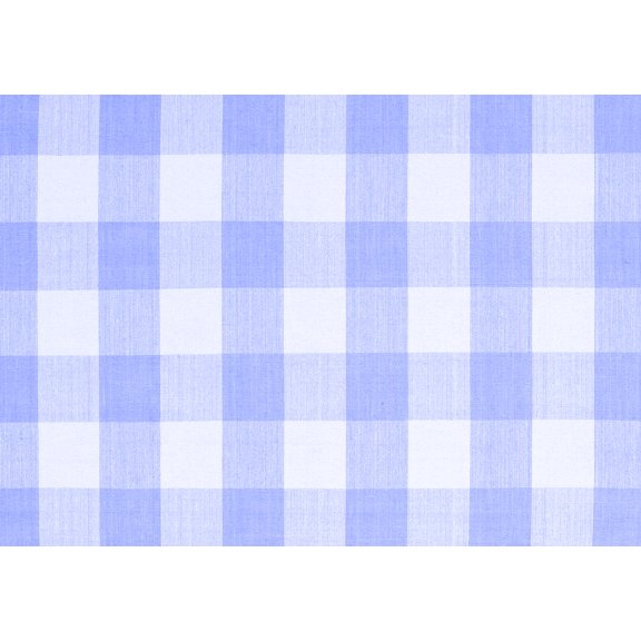 Ahgly Company Indoor Rectangle Checkered Blue Modern Area Rugs, 2' x 3'
