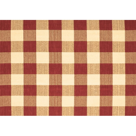 Ahgly Company Indoor Rectangle Checkered Brown Modern Area Rugs, 5' x 8'
